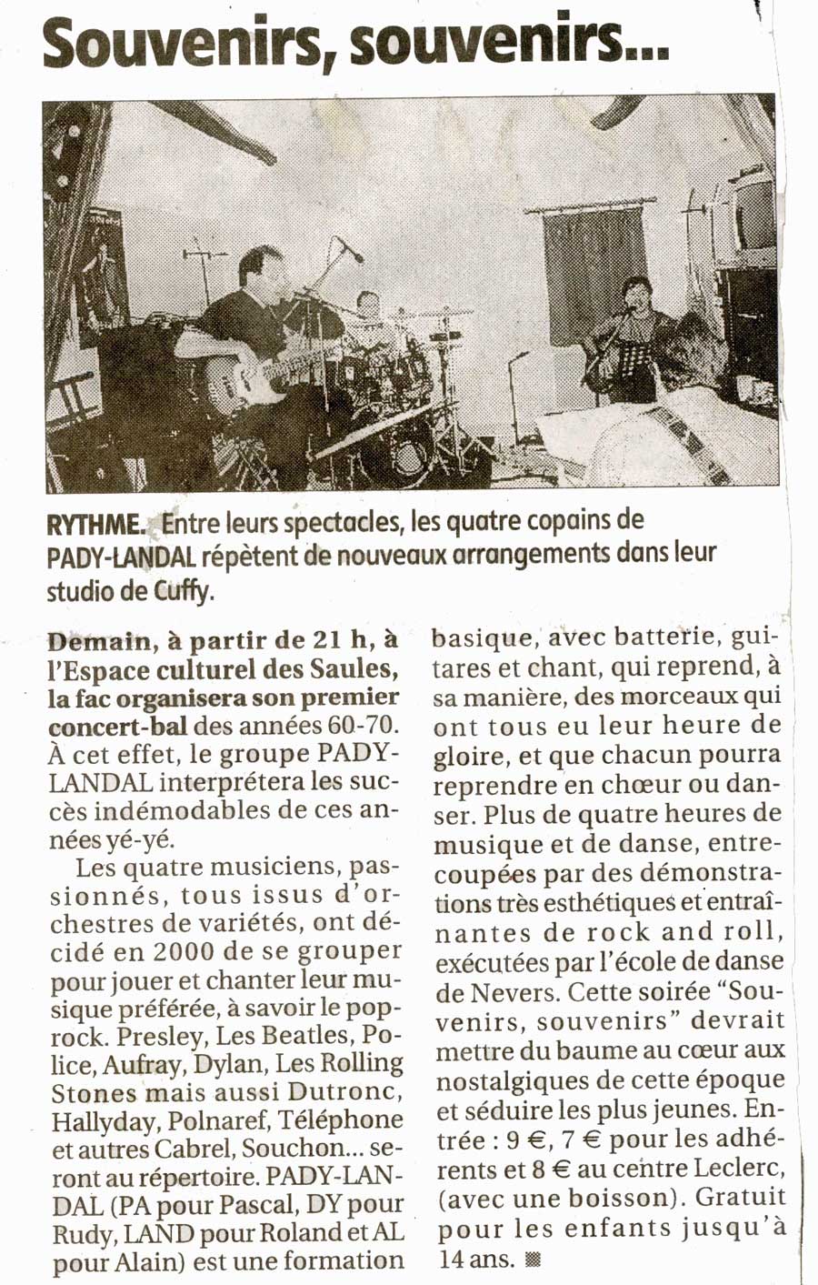 Pady landal en concert a coulanges les nevers